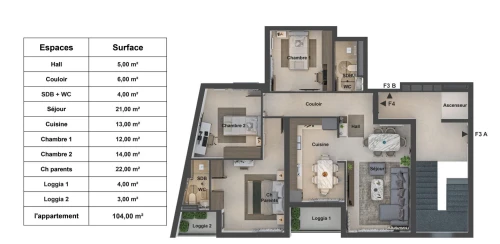 Vente Appartement F3 F4 Alger Cheraga