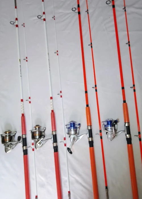 Canne à pêche pleine 3 mettre avec moulinet tombour inox 