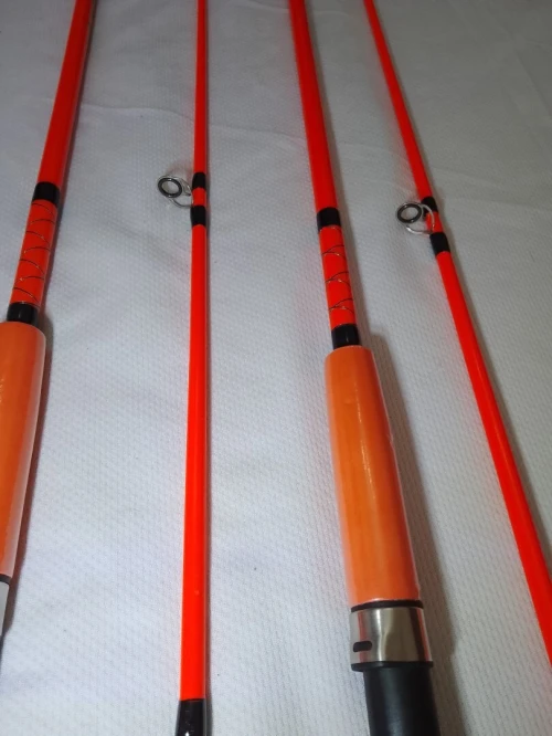 Canne à pêche pleine 3 mettre avec moulinet tombour inox 