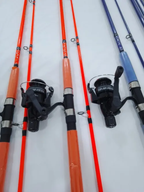 Canne à pêche pleine 3 mettre avec moulinet taille 5000