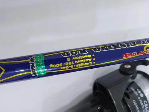 Canne à pêche pleine 3 mettre avec moulinet taille 5000