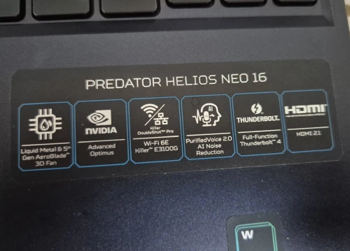 Acer - Predator Helios Neo 16" Gaming laptop intel i9-14900HX- NVIDIA RTX 4060 - 16GB DDR5-1TB SSD