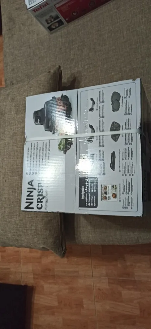FRITEUSE AIR FRYER NINJA CRISPY 3.8L 1700W 2 RECIPIENT EN VERRE