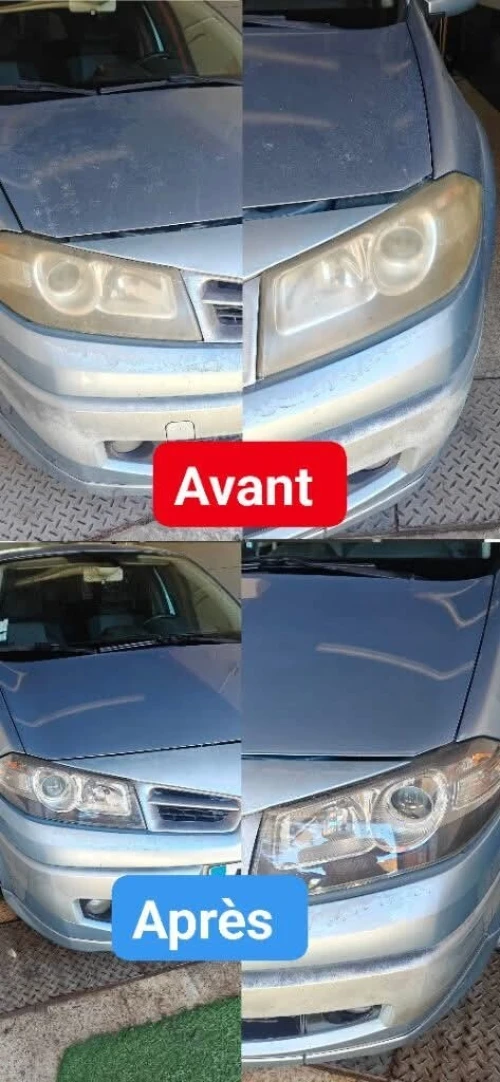 Nettoyage phare automobile 