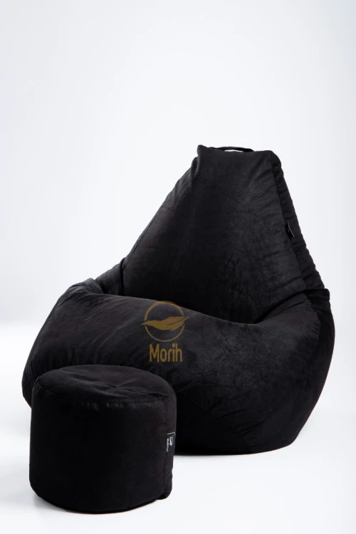 Pouf Morih avec repose pieds