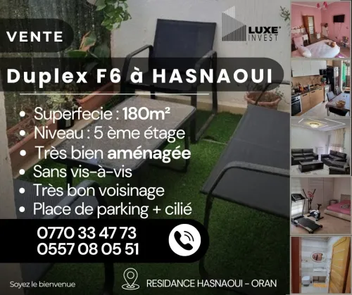 Vente Duplex F6 Oran Bir el djir