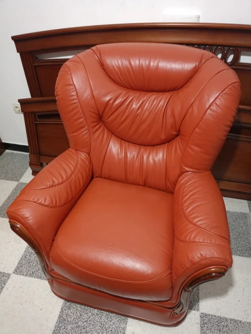 Salon en cuir véritable