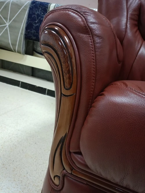 Salon en cuir véritable
