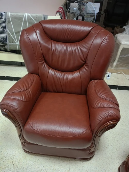 Salon en cuir véritable