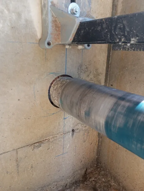   ، Carottage et sciages beton ,création de  l'airation 