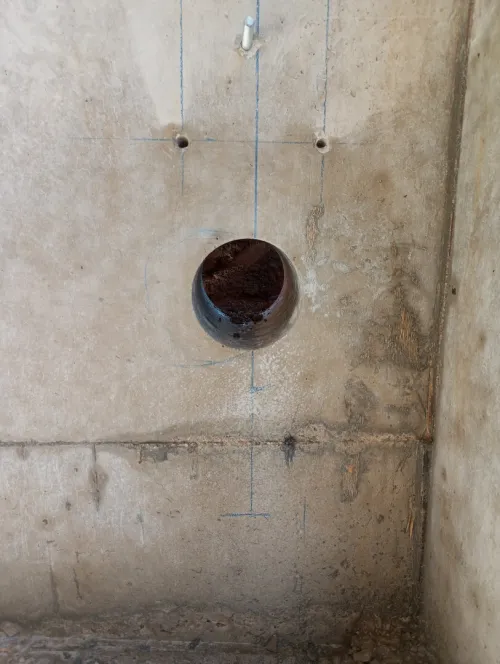   ، Carottage et sciages beton ,création de  l'airation 