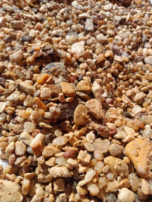 Gravier roulé du sable