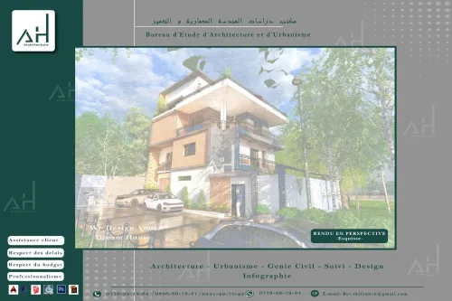 offre de service ARCHITECTE Agrée /étude promotion immobilière / Villa modern