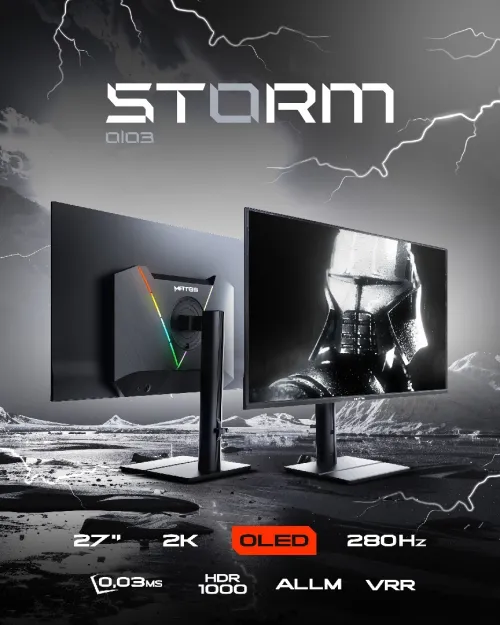 Ecran Gaming Matos 27" Storm , Oled, 280Hz, 0,03Ms