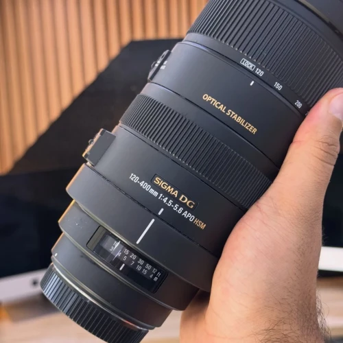 Sigma for canon 120-400mm f/4.5-5.6 Apo hsm OS en excellent état