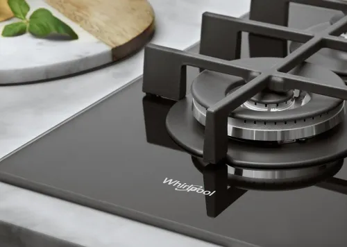 Whirlpool GOWL 758/NB Table de cuisson à gaz cm. 73 - verre céramique noir