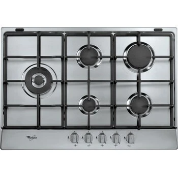 Taque de cuisson au gaz Whirlpool - Encastrable - 5 brûleurs gaz