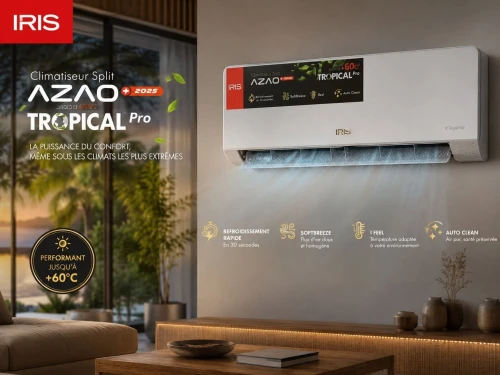 CLIMATISEUR IRIS AZAO PLUS 12000 BTU T3  TROPICAL INVERTER 2026