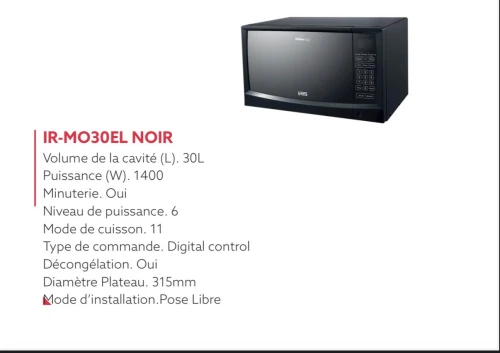 MICRO ONDE IRIS IR-MO30EL