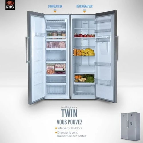 REFRIGIRATEUR IRIS TWIN IR-BCD 455+TN338