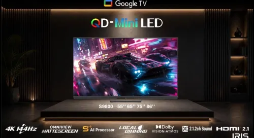 IRIS 75"S9800 4K QD-MINI-LED GOOGLE TV 144HZ