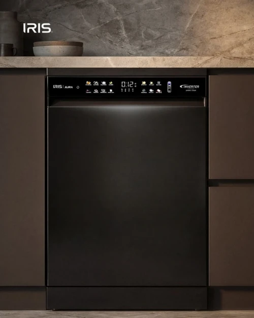 IRIS LAVE VAISSELLE IDW15AD-B 15 COUVERT BLACK