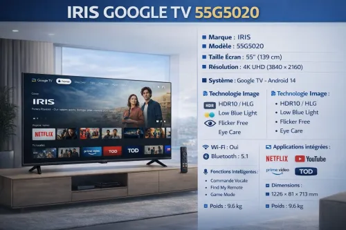 IRIS GOOGLE TV 55"G5020 4K UHD ANDROID 14