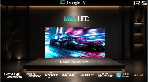 IRIS 55"M8020 4K MINILED GOOGLE TV 120HZ