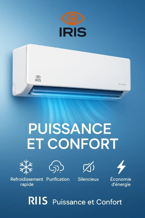 IRIS CLIMATISEUR 12000 BTU AZAO 2025 TROPICAL INVERTER T1