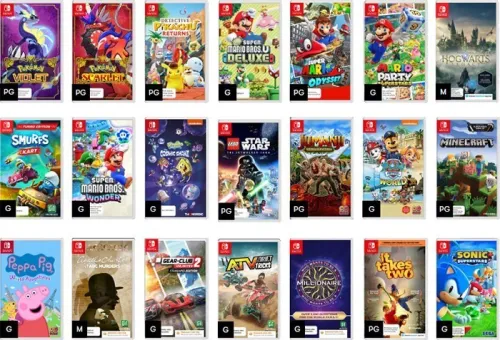 Installation des jeux nintendo switch 