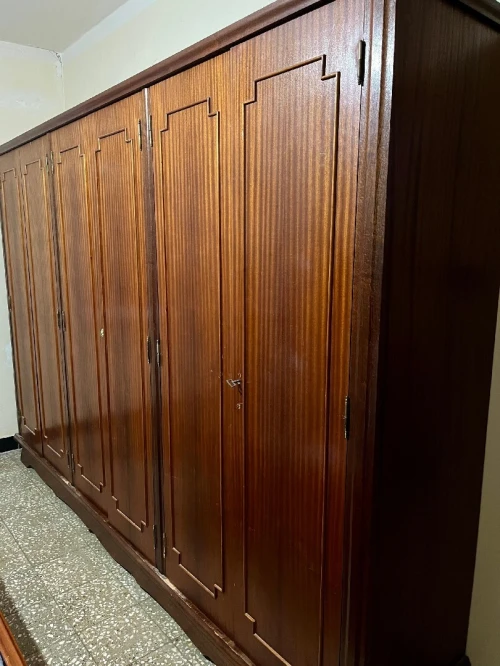 Chambre à coucher plaqué en acajou