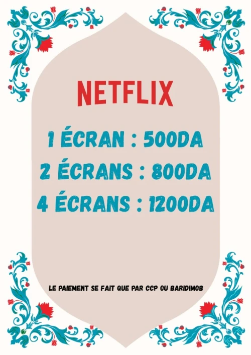 COMPTE NETFLIX