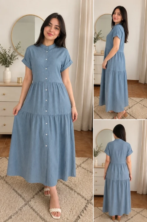 Robe longue bleu jean Marshalls - État neuf