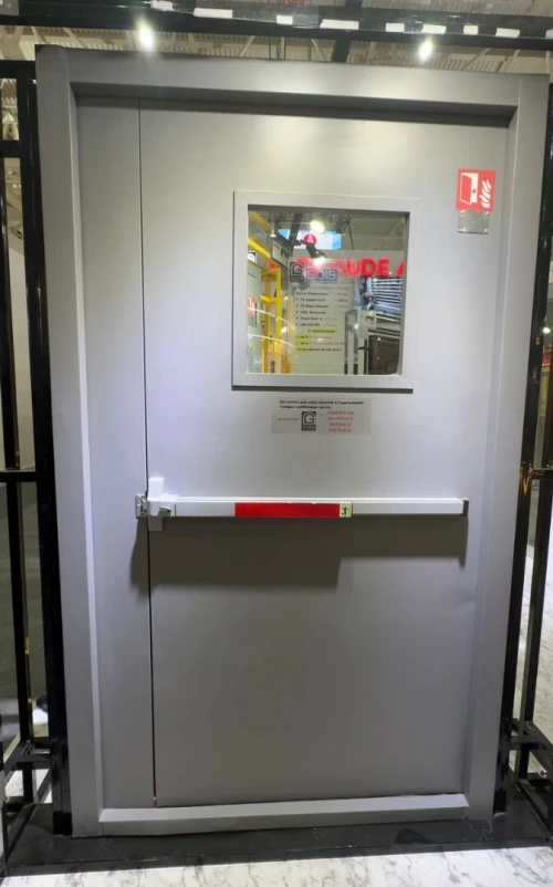 Porte Coupe-Feu / Anti-Incendie Certifiée Conforme aux Normes Internationales & Testée