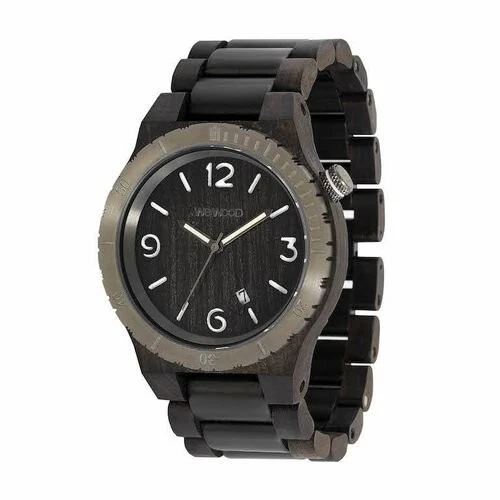 Montre en bois modèle Italien noir