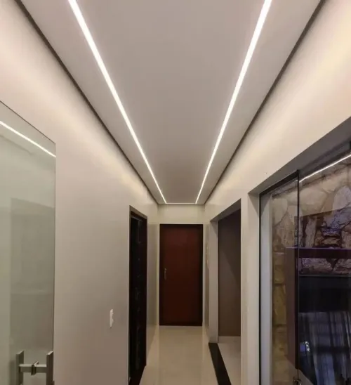 Placoplâtre peinture led profil 