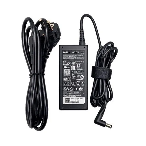 Chargeur Laptop Dell Original 65W 19.5V 3.34A Fiche XPS avec Câble Trèfle