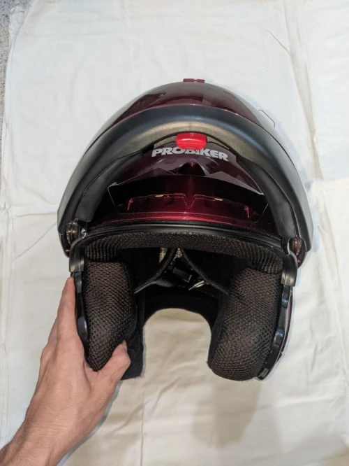 Casque moto PROBIKER Rouge Bordeaux XS - Neuf/Excellent État