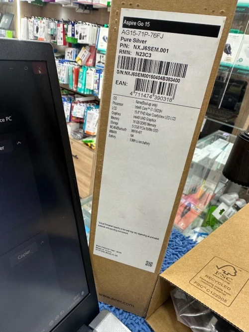 ACER ASPIRE GO 15 i7 13eme génération