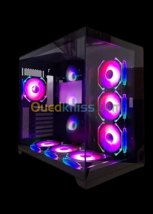 BOITIER ARES ELITE C703 BLACK 7 FAN ARGB