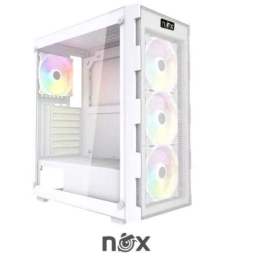 BOITIER NOX QUANTUM WHITE RGB