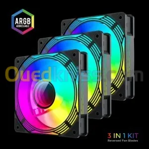 PACK 3FAN GAMEMAX KF300R BLACK ARGB