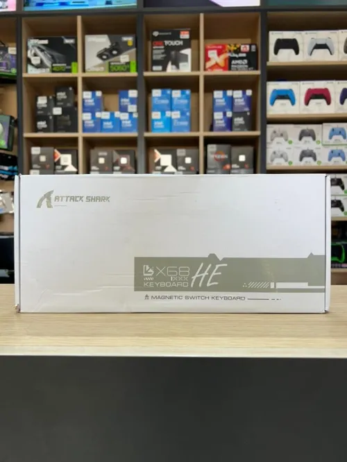 CLAVIER ATTACK SHARK X68HE MAGNTIQUE WHITE