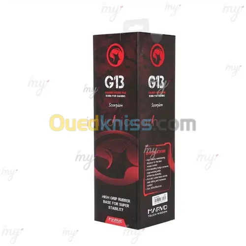 TAPIS DE SOURIS MARVO SCORPION G13 RED XL