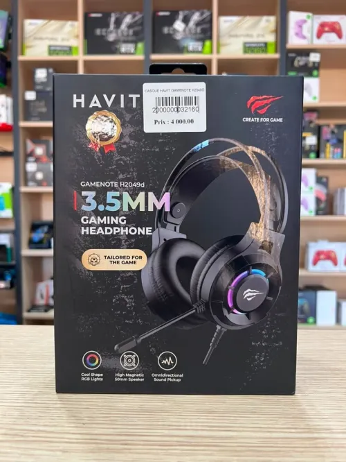 CASQUE HAVIT GAMENOTE H2049D RGB