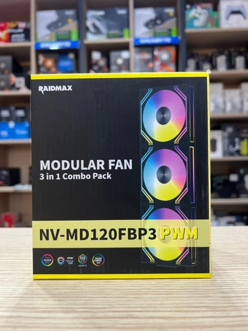 PACK 3XFAN RAIDMAX NVMD120FB BLACK