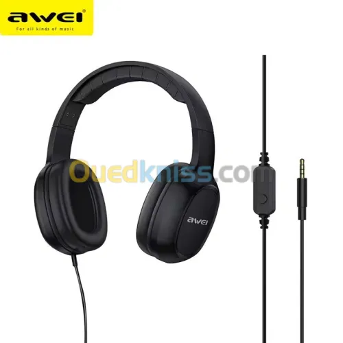 CASQUE AWEI GM6 AVEC FIL