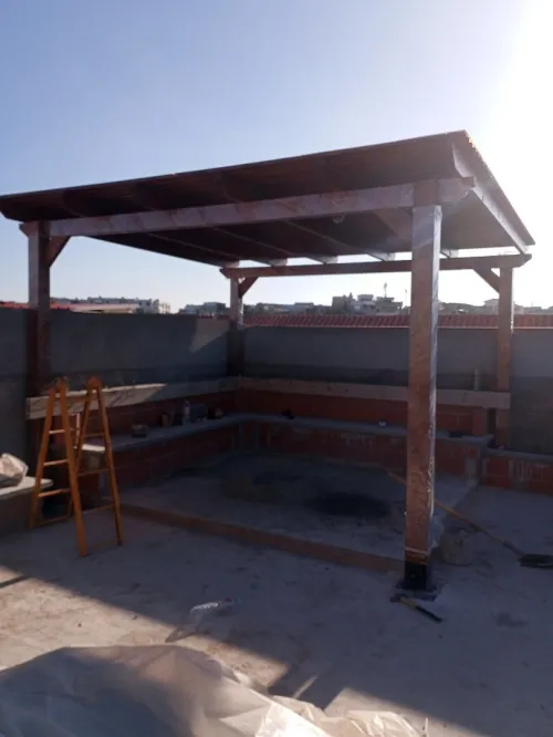 Pergola luxe en bois