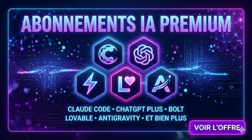 Claude Code & IA Premium | ChatGPT, Boltnew, Lovable, Antigravity - Abonnements Pas Chers en Algérie