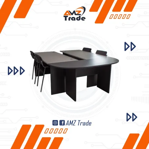 Table de réunion local en mélamine - Gamme Érable